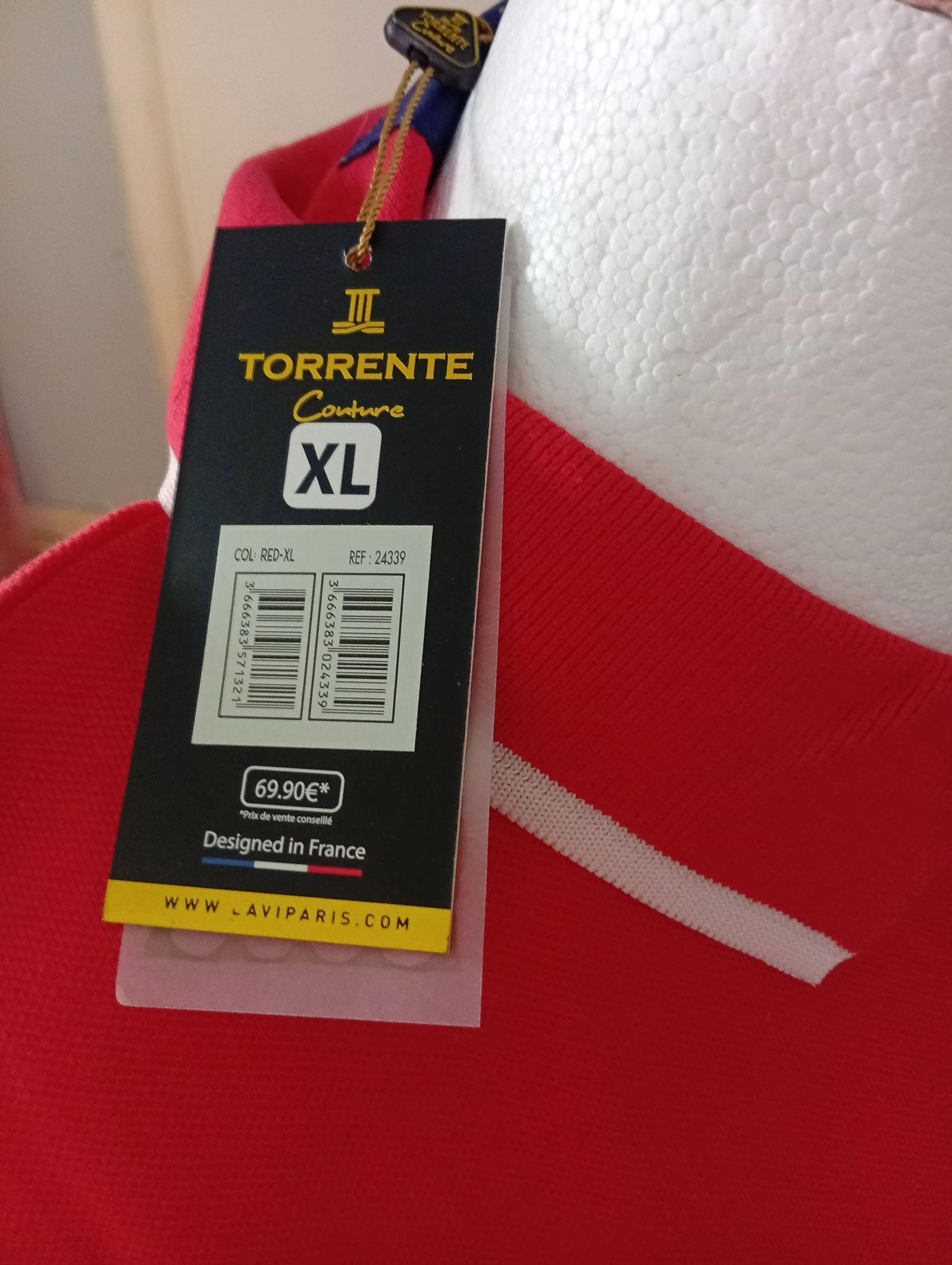 Vestido Polo con borde blanco y aberturas en la parte inferior 💯 algodón certificado de autenticidad – photo 2